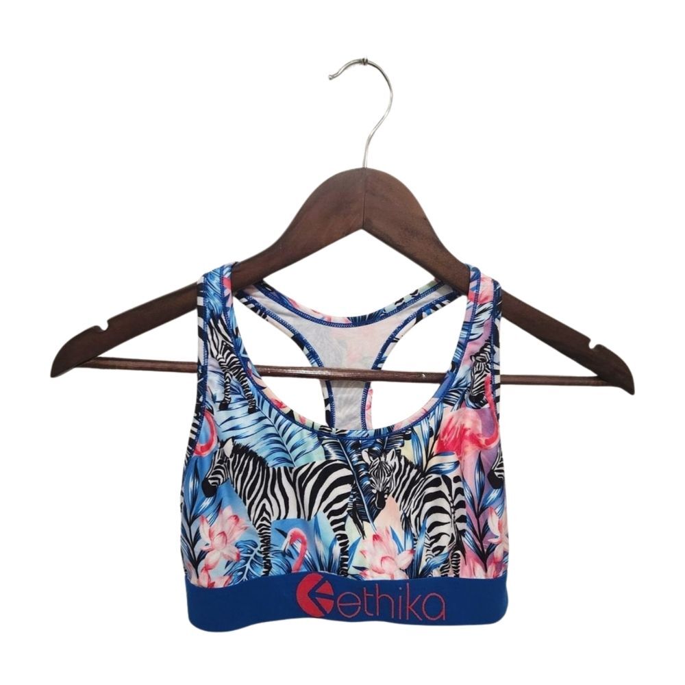 ethika Zebra Paradise Sports Bra and Leggings Set XS - Picture 3 of 8